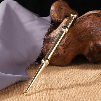 Gepersonaliseerd logo beschikbaard Brass Handle 2024 Style Koperen Oog Oor Gua Sha Massage Stick voor Acupoint Import