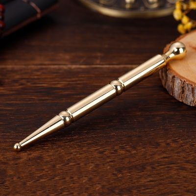 Metalen body probe acupressure stick pen geavanceerde koperen acupunt therapie oormassage voor lichaamsmassage