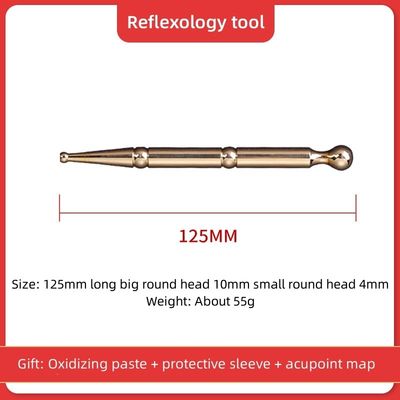 Metalen body probe acupressure stick pen geavanceerde koperen acupunt therapie oormassage voor lichaamsmassage