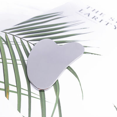Massageapparatuur Custom Logo Availabled Anti Aging Zilver 304 Roestvrij staal Metaal Gua Sha Gezicht Roller Oogcreme Stick