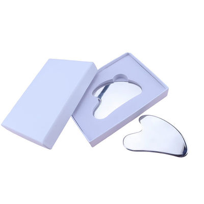 Massageapparatuur Custom Logo Availabled Anti Aging Zilver 304 Roestvrij staal Metaal Gua Sha Gezicht Roller Oogcreme Stick