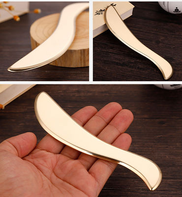 Lichaamsmassage S-vorm Natuurlijke Messing Metaal Gua Sha Schraapbord Guasha Gezichtsspa Meridian Massage Huidverzorging Schoonheidstool