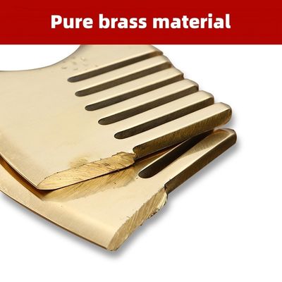 Spiermassage Gouden Gua Sha Board Tool voor natuurlijke Messing Guasha Stone Head Massager Hair Health Care Salon Beauty Tool