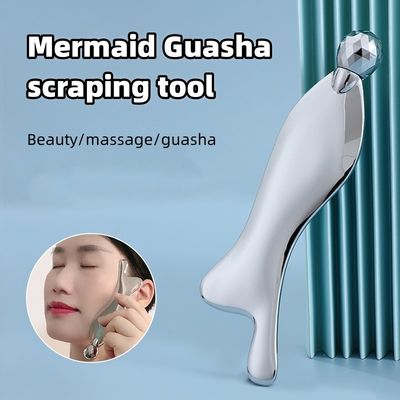 Gezichtsspa massager zilver zink legering gua sha schraapplaat voor meridianen acupoint massage huidverzorging schoonheidssalon gereedschap