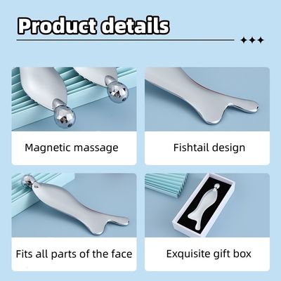 Gezichtsspa massager zilver zink legering gua sha schraapplaat voor meridianen acupoint massage huidverzorging schoonheidssalon gereedschap