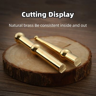 Massagetools Messing Koper Handleiding Acupressuur Reflexologie Pen voor lichaamsgezondheidszorg Weefseltherapie Massage Stick Goud