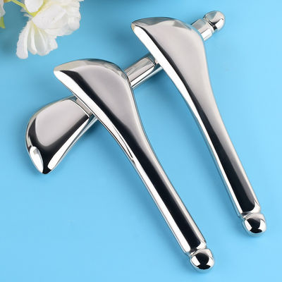 Roestvrij staal Gua Sha massagestaaf 304 Guasha Stick Metalen lepelvorm voor gezichts- en lichaamsspierenmassage