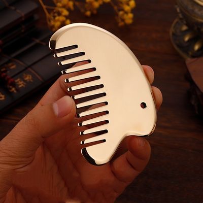 Gepersonaliseerd logo beschikbaar hoofdmassage apparatuur 2023 Meridian Massager Haaronderhoud Messing Guasha Plate Scalp Massager