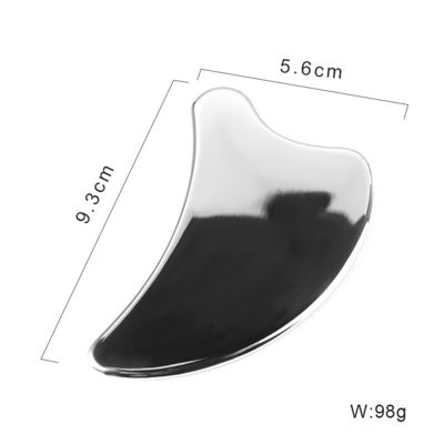 Bestseller Roestvrij staal Gua Sha Scalp Massage Kam Guasha Steen Hoofdmassageur Hair Health Care Salon Beauty