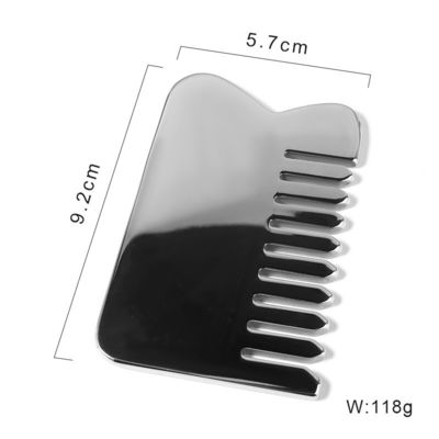 Bestseller Roestvrij staal Gua Sha Scalp Massage Kam Guasha Steen Hoofdmassageur Hair Health Care Salon Beauty