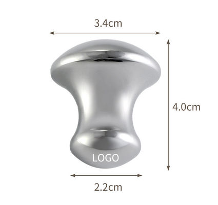Gepersonaliseerd logo beschikbaar warm roestvrij staal paddenstoel vorm gua sha massager voor gezichts schoonheid lichaam huidverzorging ontspanning
