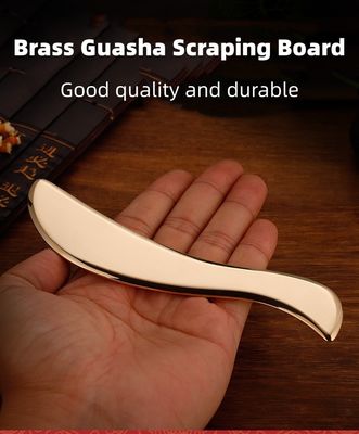 Spiermassagetool S-vorm Gua Sha Puur koper schrapen rug Body Massager Guasha Board voor nek en lichaam huidverzorging