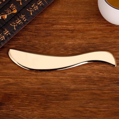 Spiermassagetool S-vorm Gua Sha Puur koper schrapen rug Body Massager Guasha Board voor nek en lichaam huidverzorging