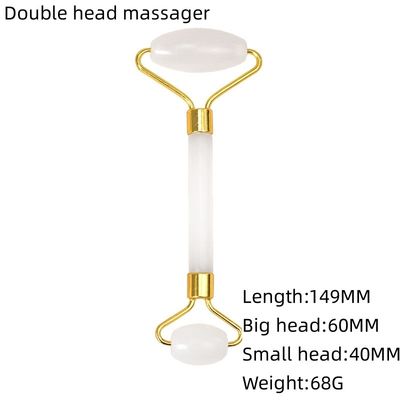 Afghaanse witte jade roller en gua sha set voor lichaamsmassage met natuurlijke jade guasha steen