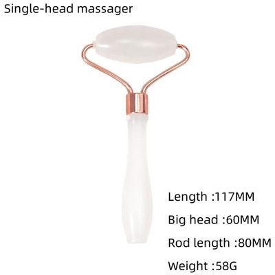 Afghaanse witte jade roller en gua sha set voor lichaamsmassage met natuurlijke jade guasha steen