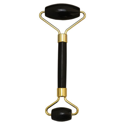 Body Scraper Customized Logo Availabled Natuurlijke Zwarte Bianstone Gezichtsmassage Roller Guasha Zwarte Jade Roller Set voor Massage