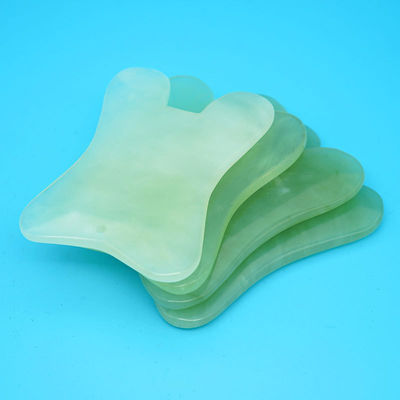 Xiuyan Jade Massage Comb Guasha Comb Guasha Schrapen Scalp Comb Groene massagetools voor massage