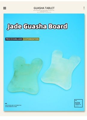 Xiuyan Jade Massage Comb Guasha Comb Guasha Schrapen Scalp Comb Groene massagetools voor massage
