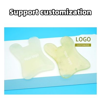 Xiuyan Jade Massage Comb Guasha Comb Guasha Schrapen Scalp Comb Groene massagetools voor massage