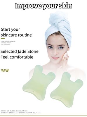 Xiuyan Jade Massage Comb Guasha Comb Guasha Schrapen Scalp Comb Groene massagetools voor massage