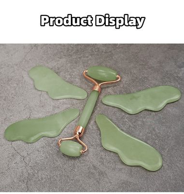 Xiuyan Jade Massage Tools 100% natuurlijke dubbelzijdige Jade Stone Face Roller voor het stimuleren van de bloedstroom en het verlichten van stress