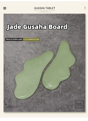 Xiuyan Jade Massage Tools 100% natuurlijke dubbelzijdige Jade Stone Face Roller voor het stimuleren van de bloedstroom en het verlichten van stress