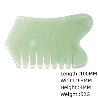 Hoofdhaar Scalp Massageurs met acupunctuur Hoofdtherapie Trigger Point Behandeling Jade Steen Gua Sha Comb Massage Tools