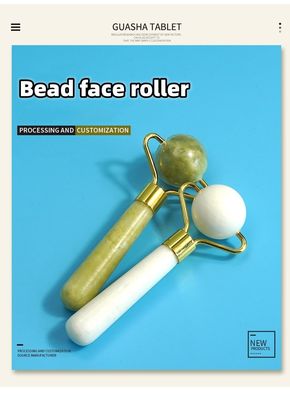 Massageapparatuur Op maat gemaakte bolvormige vormen Gua Sha Roller Tool voor gezichtsschrapen Massage Roller Producten Guasha