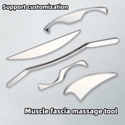 Messingmassageapparatuur 2024 Roestvrij staal Gua Sha Long Bar Metalen Guasha Schraper Tool voor spieren en weefsels
