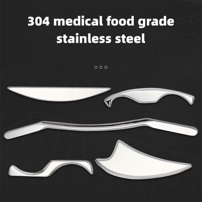 Messingmassageapparatuur 2024 Roestvrij staal Gua Sha Long Bar Metalen Guasha Schraper Tool voor spieren en weefsels