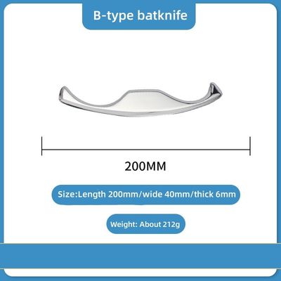 Messingmassageapparatuur 2024 Roestvrij staal Gua Sha Long Bar Metalen Guasha Schraper Tool voor spieren en weefsels