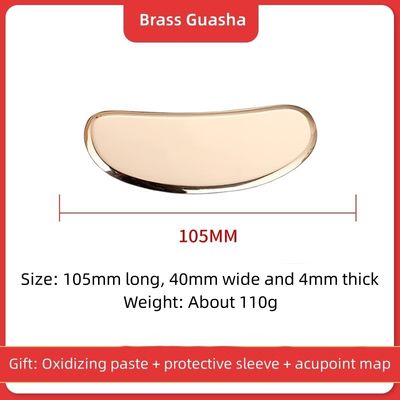 Professionele massagetool Goud Koper Messing Handle Gezicht Massager Guasha Board met hoge kwaliteit
