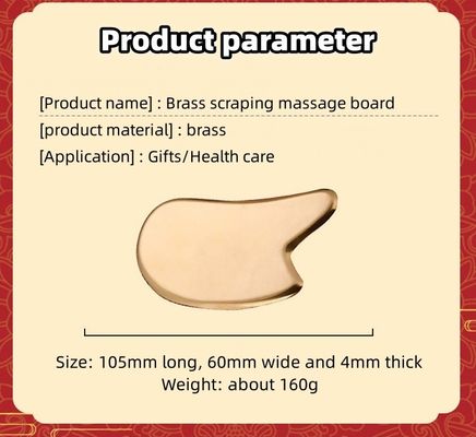 Effectieve en spiermassage Messing Guasha Schrapen Massage Board Metalen Messing Guasha voor huidverzorging Massage 2024