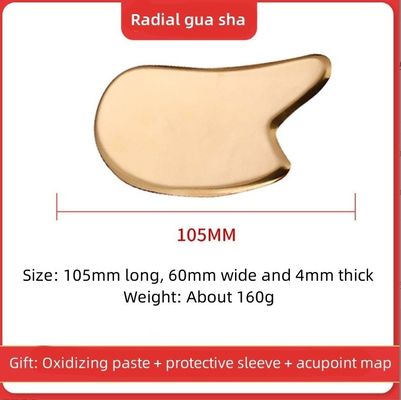Gezichts-/lichaamsmassagetool 2024 Messing Metaal Gua Sha Schraper Board voor Gezichtsspa Massager en Meridian Massage Huidverzorging