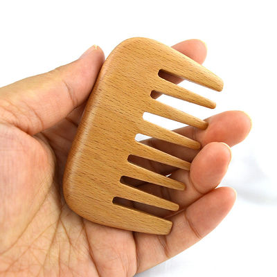 Warmbruine houten beuk houten borstel baard kam zakkammen vrouwen haarborstel houten haarborstel kam voor massagetools