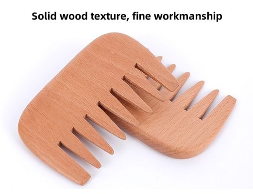 Warmbruine houten beuk houten borstel baard kam zakkammen vrouwen haarborstel houten haarborstel kam voor massagetools