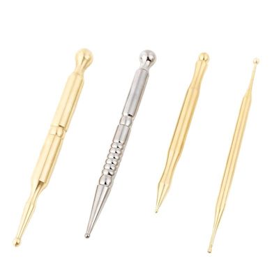 2024 Guasha Metal Point Massage Stick Voor Body Massage Acupressure Press Massager Koperen Acupoint GuaSha Guasha Pen