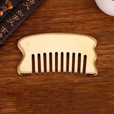 Gouden lichaamsspieren Gua Sha Board Tool voor Scalp Massage Comb Guasha Stone Head Massager Hair Health Care Salon Beauty Tool