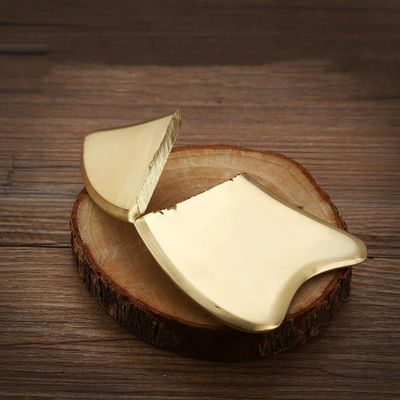 Gouden hartvorm natuurlijke messing metaal gua sha schrapen guasha facial spa massager voor meridianen acupoint massage