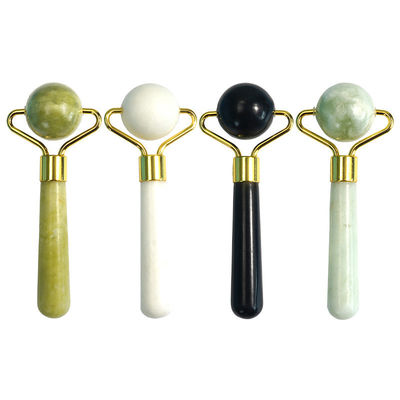 Gezicht schoonheidstool Sferische natuurlijke jade steen Gua Sha massage kraal gezicht roller voor lichaam en huidverzorging behandeling Spa
