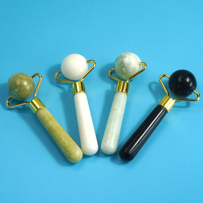 Gezicht schoonheidstool Sferische natuurlijke jade steen Gua Sha massage kraal gezicht roller voor lichaam en huidverzorging behandeling Spa