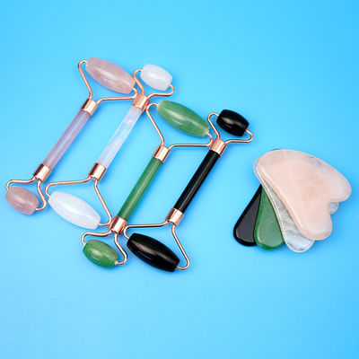 Gezichtsmassageur Massagetools Set Gua Sha Board Gezicht Roller Guasha Stone Body Zelf Huidverzorging Spa Anti Aging Beauty Gift Box