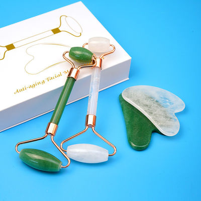 Gezichtsmassageur Massagetools Set Gua Sha Board Gezicht Roller Guasha Stone Body Zelf Huidverzorging Spa Anti Aging Beauty Gift Box