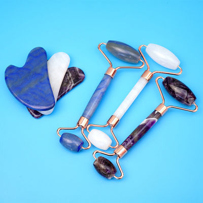 Gezichtsmassageur Massagetools Set Gua Sha Board Gezicht Roller Guasha Stone Body Zelf Huidverzorging Spa Anti Aging Beauty Gift Box