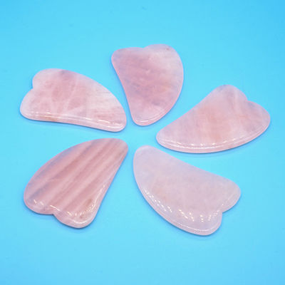 Rozenkwarts Gua Sha Gezicht Roller Massage Tool Guasha Steen Lichaam Zelf Huidverzorging Spa Anti Aging Gezichts Beauty Gift Box in Roze