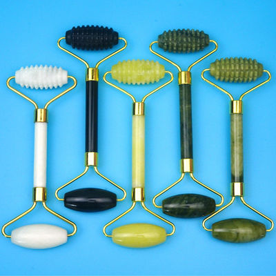 Lichaamspieren Natuurlijke Jade Steen Gua Sha Schraapplank Guasha Gezicht Roller Gift Box Drie-delige Set Spa Massage Tool Huidverzorging Gezichtsschoonheid