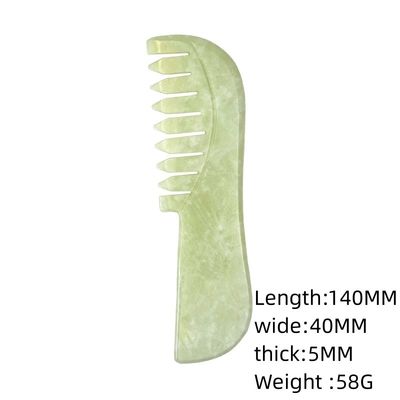 Natuurlijke Xiuyan Jade Gua Sha Scalp Massage Kam Jade Steen Hoofdverzorging Massager Haar Guasha Relaxatie Gereedschap voor lichaamsmassage