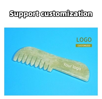 Natuurlijke Xiuyan Jade Gua Sha Scalp Massage Kam Jade Steen Hoofdverzorging Massager Haar Guasha Relaxatie Gereedschap voor lichaamsmassage