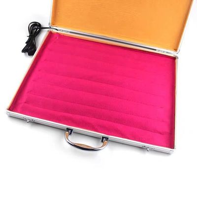 Gepersonaliseerd logo beschikbaard Spa Hot Stone Massage Essential met 18 stuks Basalt Energy Stones en Aluminium Heating Box