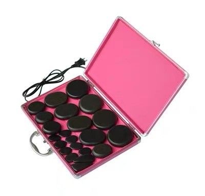 Body Massage Spa Essential 22-Piece Bian Stone Energy Stone Set met automatische thermostatische warme compressie en Guasha gereedschappen